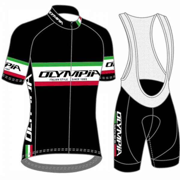 italy olipic Pro Team 2021 abbigliamento Bici Completo Maglia Ciclismo Corta e Salopette lc7sil