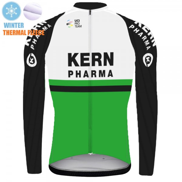 2021 Winter Fleece kern pharma Pro Team Maglie Ciclismo Manica Lunga FDlZPB