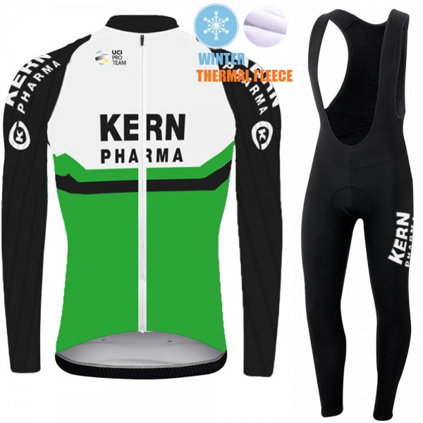 2021 Winter Fleece kern pharma Pro Team Abbigliamento Maglia Ciclismo Manica Lunga e Salopette Lunga V0X4oQ