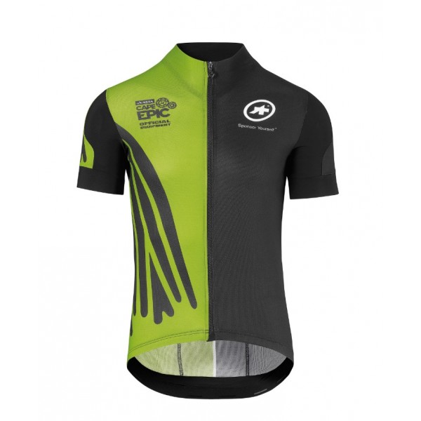 2018 Assos SS.Capeepicx Maglia Ciclismo Manica Corta verde nero 24636WE