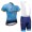 2018 Astana blu abbigliamento Ciclismo Completo Maglia Ciclismo Corta e Salopette 53629YW