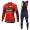 2018 BAHRAIN MERIDA Pro Abbigliamento Ciclismo Maglia Ciclismo Manica Lunga e Salopette Lunga 19858HL