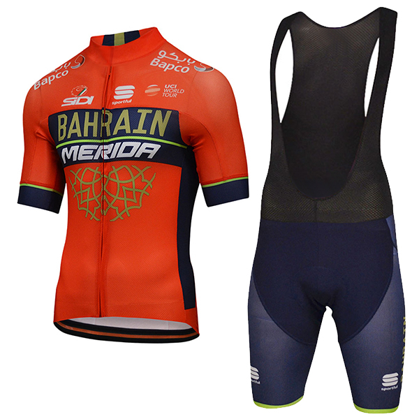 2018 BAHRAIN MERIDA Pro abbigliamento Ciclismo Completo Maglia Ciclismo Corta e Salopette 82956TI 2018 BAHRAIN MERIDA Pro abbigliamento Ciclismo Completo Maglia Ciclismo Corta e Salopette 82956TI