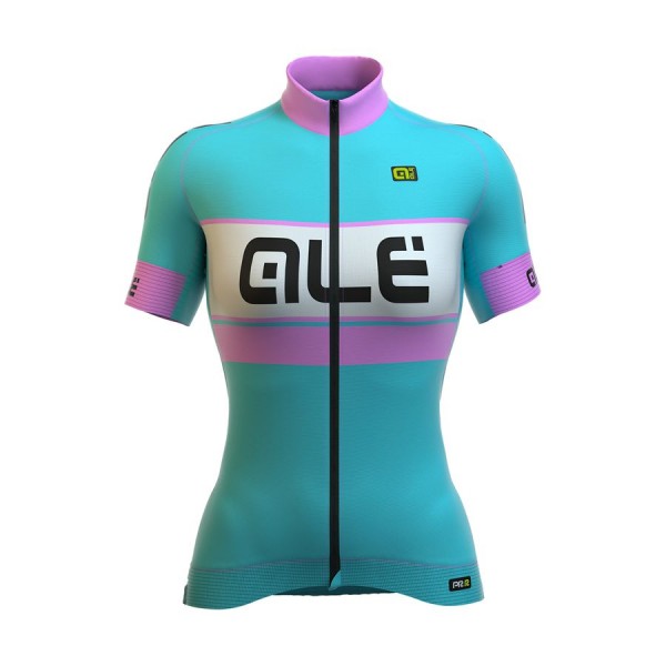 2016 Donne Ale Graphics PRR Bermuda - Turquoise Maglia Ciclismo Manica Corta 53106-OL