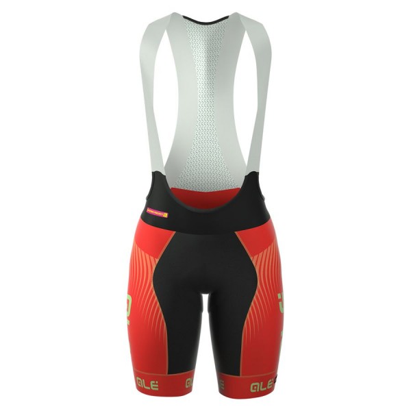 2016 Ale Donne Graphics PRR Stardust Salopette Ciclismo Rosso 79843-RK