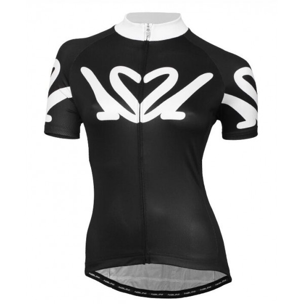 NALINI PRO Donne Enne Maglia Ciclismo Manica Corta nero bianco 40453-PN