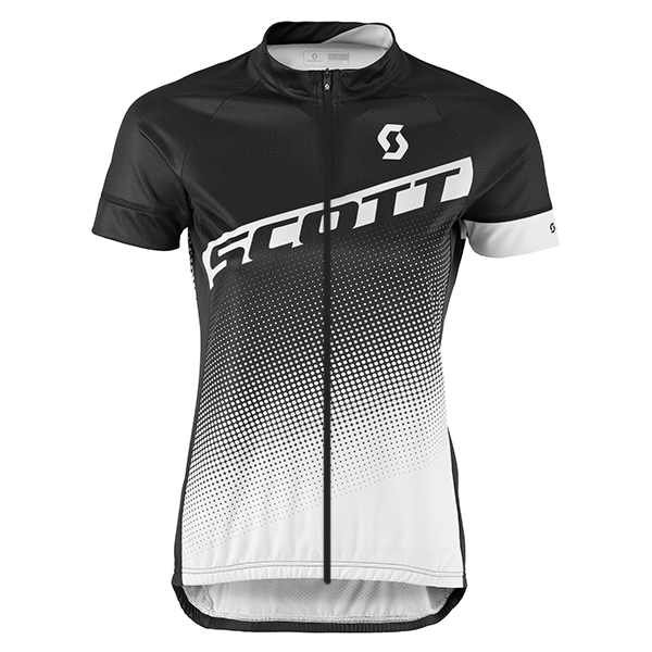 2017 Scott Donne nero bianco Maglia Ciclismo Manica Corta 10226-LF