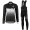 2017 Scott Rc Donne nero bianco Squadre Pro Abbigliamento Ciclismo Maglia Ciclismo Manica Lunga e Salopette Lunga 54421-YT