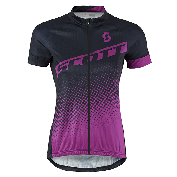 2017 Scott Donne nero violett Maglia Ciclismo Manica Corta 58552-HW