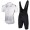 2018 Dubai Tour bianco abbigliamento Ciclismo Completo Maglia Ciclismo Corta e Salopette 35708TX
