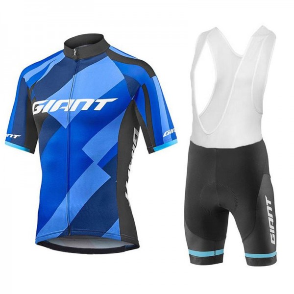 2018 Giant Elevate blu abbigliamento Ciclismo Completo Maglia Ciclismo Corta e Salopette 39219IB