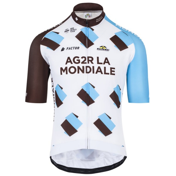 2017 AG2R La Mondiale bianco Maglia Ciclismo Manica Corta 84489-RM 2017 AG2R La Mondiale bianco Maglia Ciclismo Manica Corta 84489-RM