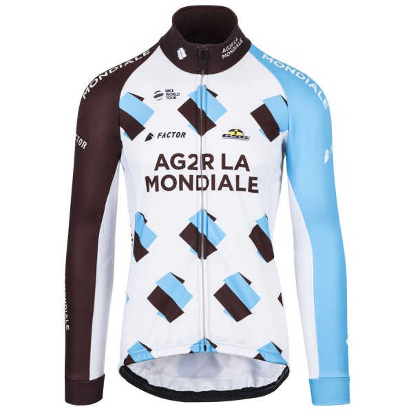 2017 AG2R La Mondiale bianco Maglie Ciclismo Manica Lunga 84550-AG 2017 AG2R La Mondiale bianco Maglie Ciclismo Manica Lunga 84550-AG