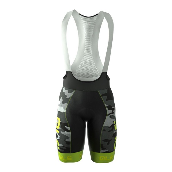 2016 Ale Graphics PRR Camo Salopette Ciclismo Fluo verde 15803-VZ