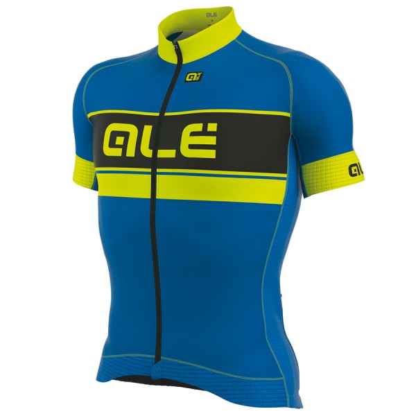 2017 Ale Graphics PRR Bermuda Maglia Ciclismo Manica Corta blu giallos Fluo 31772-XQ