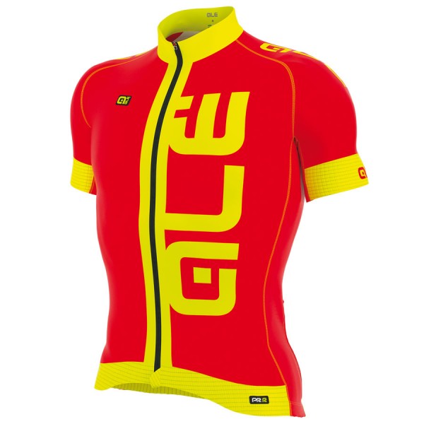 2017 Ale Graphics PRR Arcobaleno Maglia Ciclismo Manica Corta Rosso 44272-AG