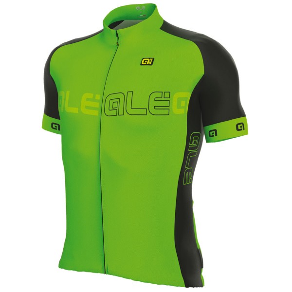 2017 Ale Excel Basic Maglia Ciclismo Manica Corta verde Fluo 44777-BE