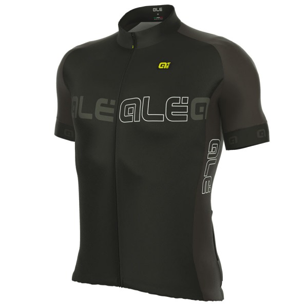 2017 Ale Excel Basic Maglia Ciclismo Manica Corta nero Gris 93693-DR