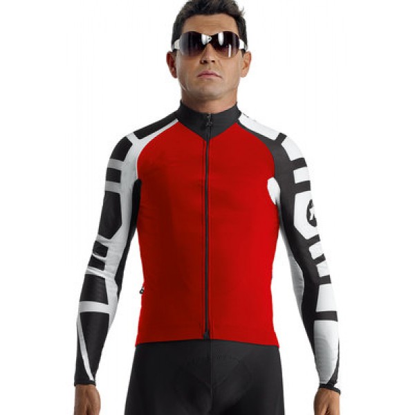 2016 Assos Rosso Maglia Ciclismo Manica Lunga 11375-CK