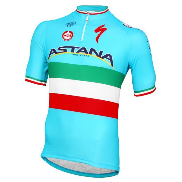 2016 ASTANA PRO TEAM Italian Champion Maglia Ciclismo Manica Corta 29721-FT