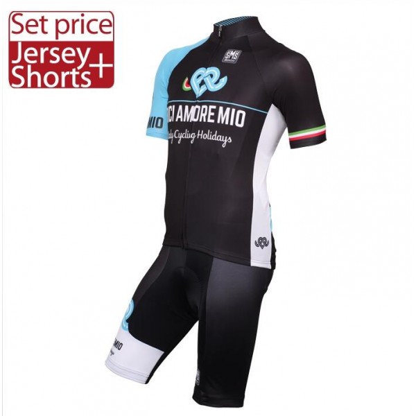 2016 BICI AMORE MIO Nuovo abbigliamento Bici Completo Maglia Ciclismo Corta e Pantaloncini 37106-ZW