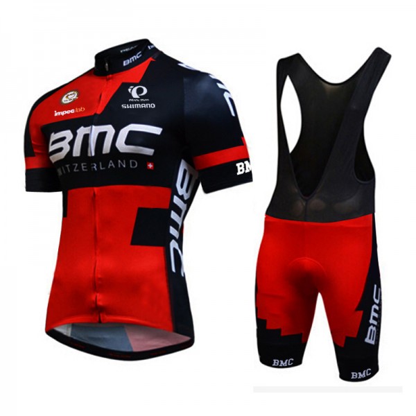 2016 BMC Nuovo abbigliamento Ciclismo Completo Maglia Ciclismo Corta e Salopette 64378-EF