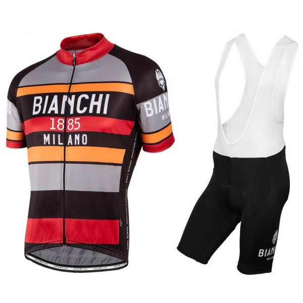 Bianchi Milano Telgate Nuovo abbigliamento Ciclismo Completo Maglia Ciclismo Corta e Salopette nero 79368-XG