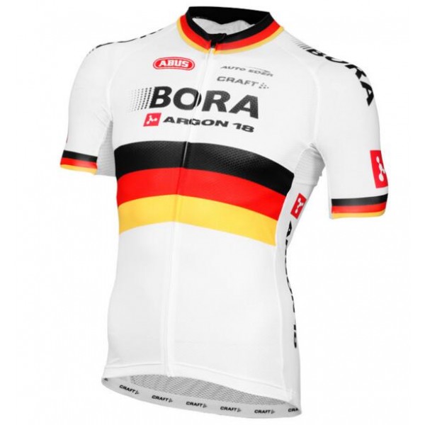 2016 Bora Argon 18 Maglia Ciclismo Manica Corta bianco 29321-MZ