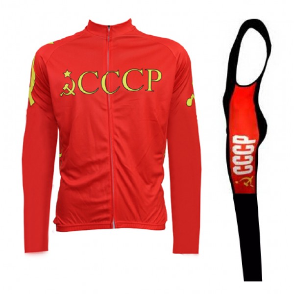 2016 CCCP Abbigliamento Ciclismo Maglia Ciclismo Manica Lunga e Salopette Lunga 86706-OK