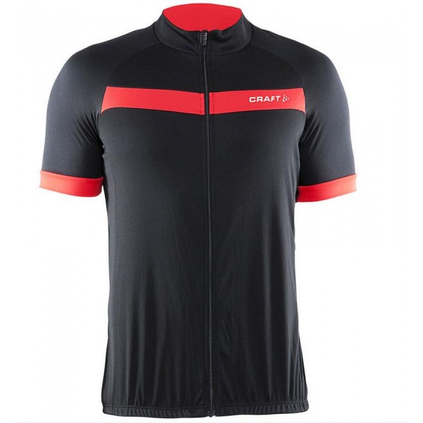 2016 Craft Maglia Ciclismo Manica Corta nero Rosso 19349-FR