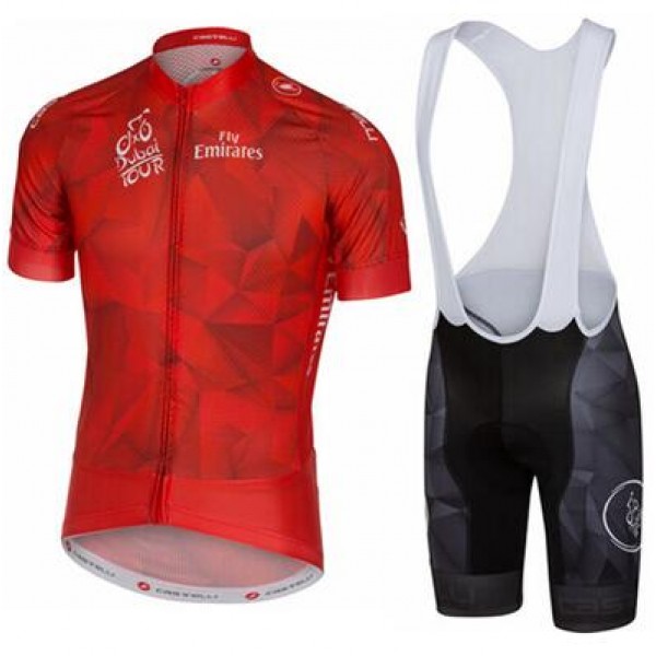 2016 Castelli Dubai Tour Nuovo abbigliamento Ciclismo Completo Maglia Ciclismo Corta e Salopette 03 37260-YV