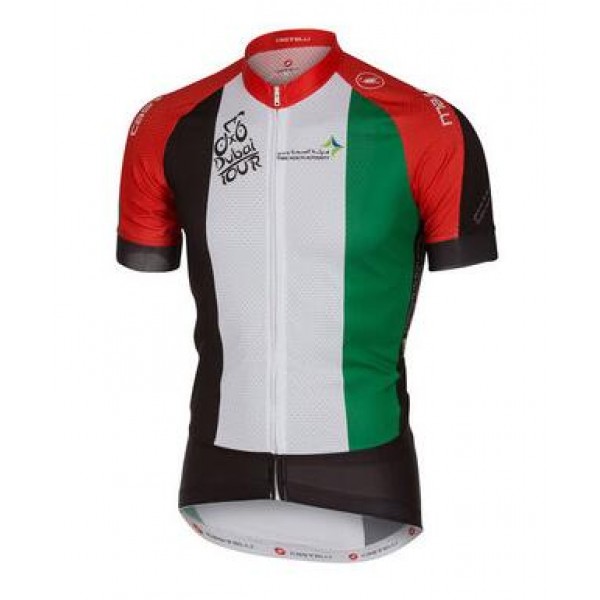 2016 Castelli Dubai Tour Maglia Ciclismo Manica Corta 04 94479-CP