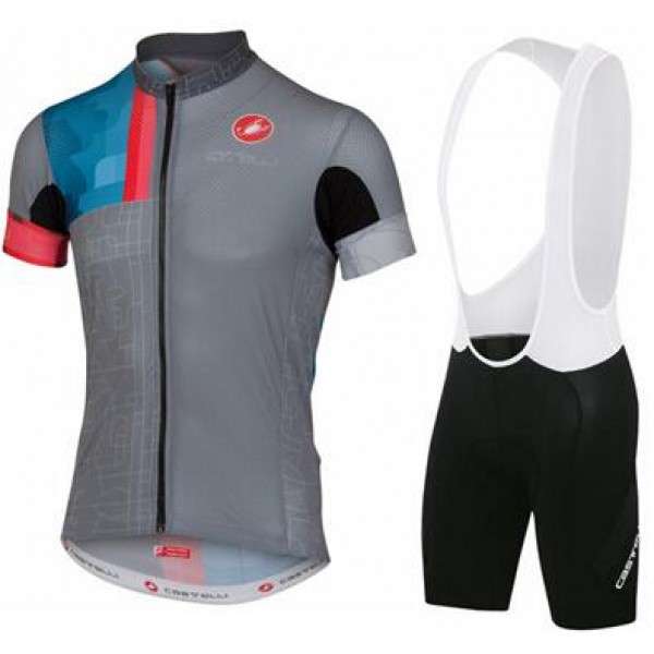 2016 Castelli Nuovo abbigliamento Ciclismo Completo Maglia Ciclismo Corta e Salopette 016 10540-KI