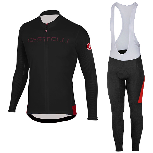 CASTELLI Prologo 5 nero Abbigliamento Ciclismo Maglia Ciclismo Manica Lunga e Salopette Lunga 38054-UD