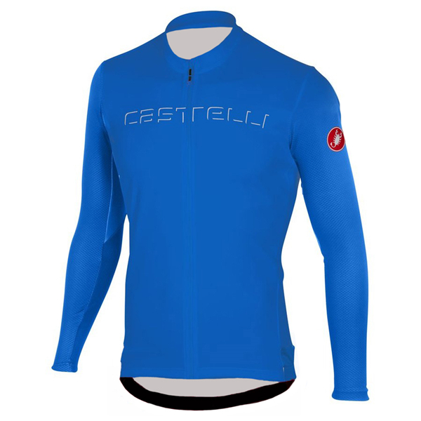 CASTELLI Prologo 5 blu Maglie Ciclismo Manica Lunga 42821-QT