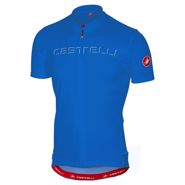 CASTELLI Prologo 5 blu Maglia Ciclismo Manica Corta 46192-RK