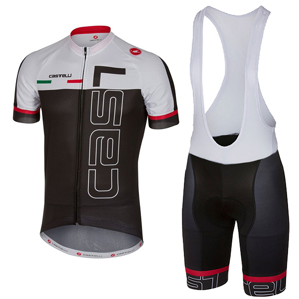 Castelli Spunto Saturn nero abbigliamento Ciclismo Completo Maglia Ciclismo Corta e Salopette 70720-AS