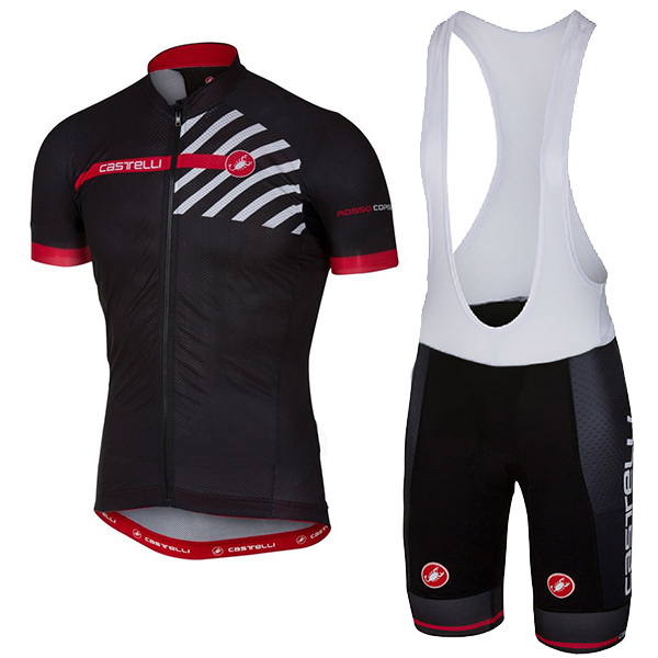 CASTELLI Free AR 4.1 nero abbigliamento Ciclismo Completo Maglia Ciclismo Corta e Salopette 71337-NT