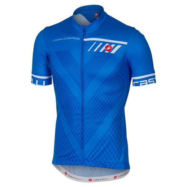 Castelli Velocissimo blu Maglia Ciclismo Manica Corta 76626-AN