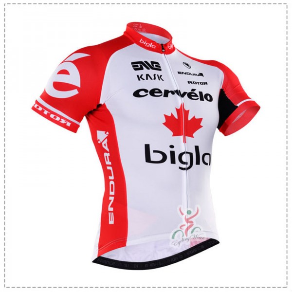 CERVELO Team 2016 bianco Rosso Maglia Ciclismo Manica Corta 73641-KZ