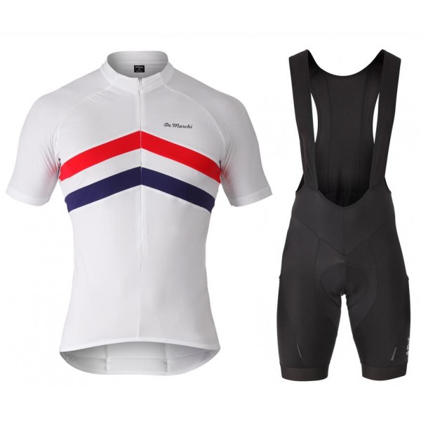 DE MARCHI Superleggera bianco Nuovo abbigliamento Ciclismo Completo Maglia Ciclismo Corta e Salopette 91820-NM