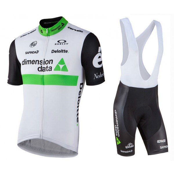 2016 Team Dimension Date bianco abbigliamento Maglie Ciclismo Manica Corta et Salopette Ciclismo 17003-SO