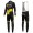 2016 Direct Energie Team nero Squadre Pro Abbigliamento Ciclismo Maglia Ciclismo Manica Lunga e Salopette Lunga 98863-YJ