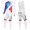 2016 Team FDJ bianco Squadre Pro Abbigliamento Ciclismo Maglia Ciclismo Manica Lunga e Salopette Lunga 44601-DH