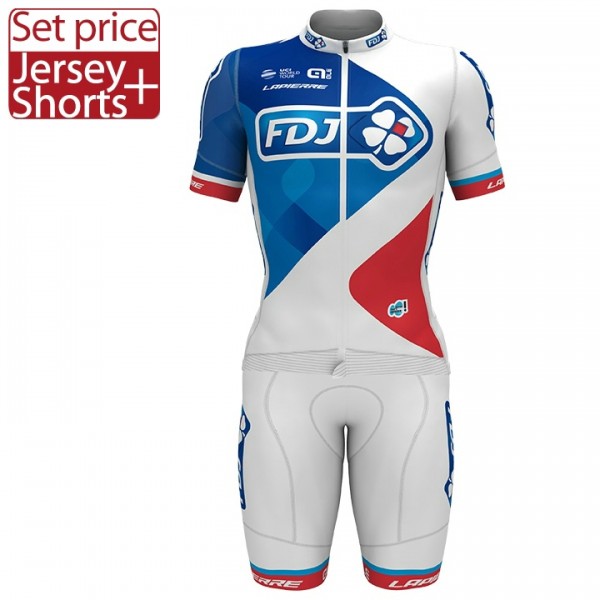 FDJ Pro 2017 bianco Nuovo abbigliamento Bici Completo Maglia Ciclismo Corta e Pantaloncini 97336-GA FDJ Pro 2017 bianco Nuovo abbigliamento Bici Completo Maglia Ciclismo Corta e Pantaloncini 97336-GA