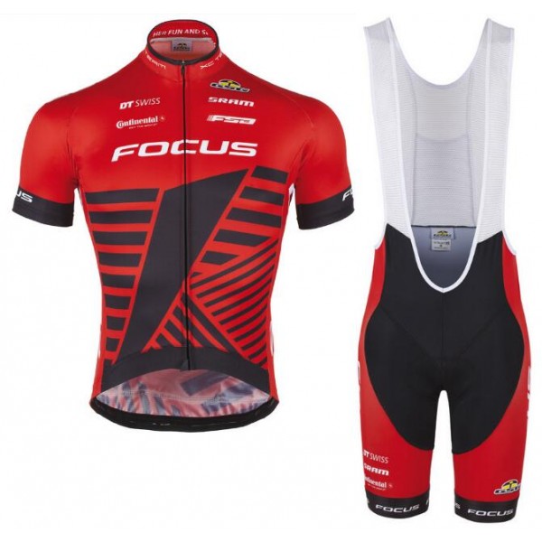2016 GSG Focus XC Rosso Nuovo abbigliamento Ciclismo Completo Maglia Ciclismo Corta e Salopette 56250-UC