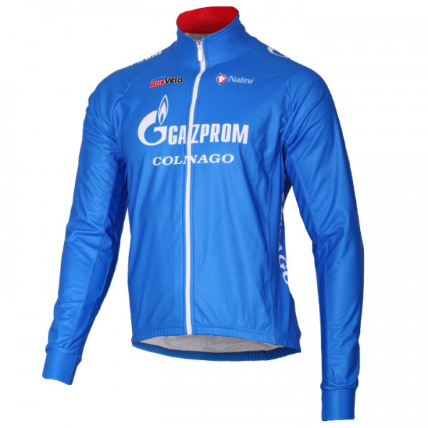 GAZPROM-RUSVELO 2016 Team hiver Maglie Ciclismo Manica Lunga 27879-ZC