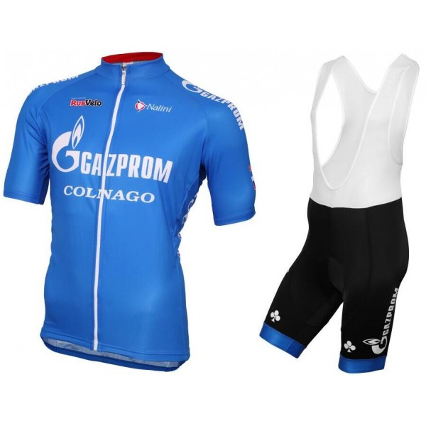 2016 Gazprom-Rusvelo Nuovo abbigliamento Ciclismo Completo Maglia Ciclismo Corta e Salopette 36094-ED