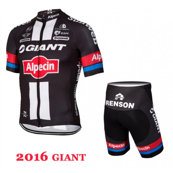 2016 Giant Nuovo abbigliamento Bici Completo Maglia Ciclismo Corta e Pantaloncini 13688-SU