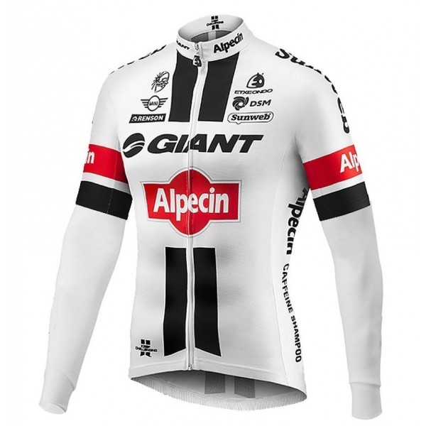 2016 Giant Alpecin TDF edizione bianco Maglie Ciclismo Manica Lunga 46063-MT